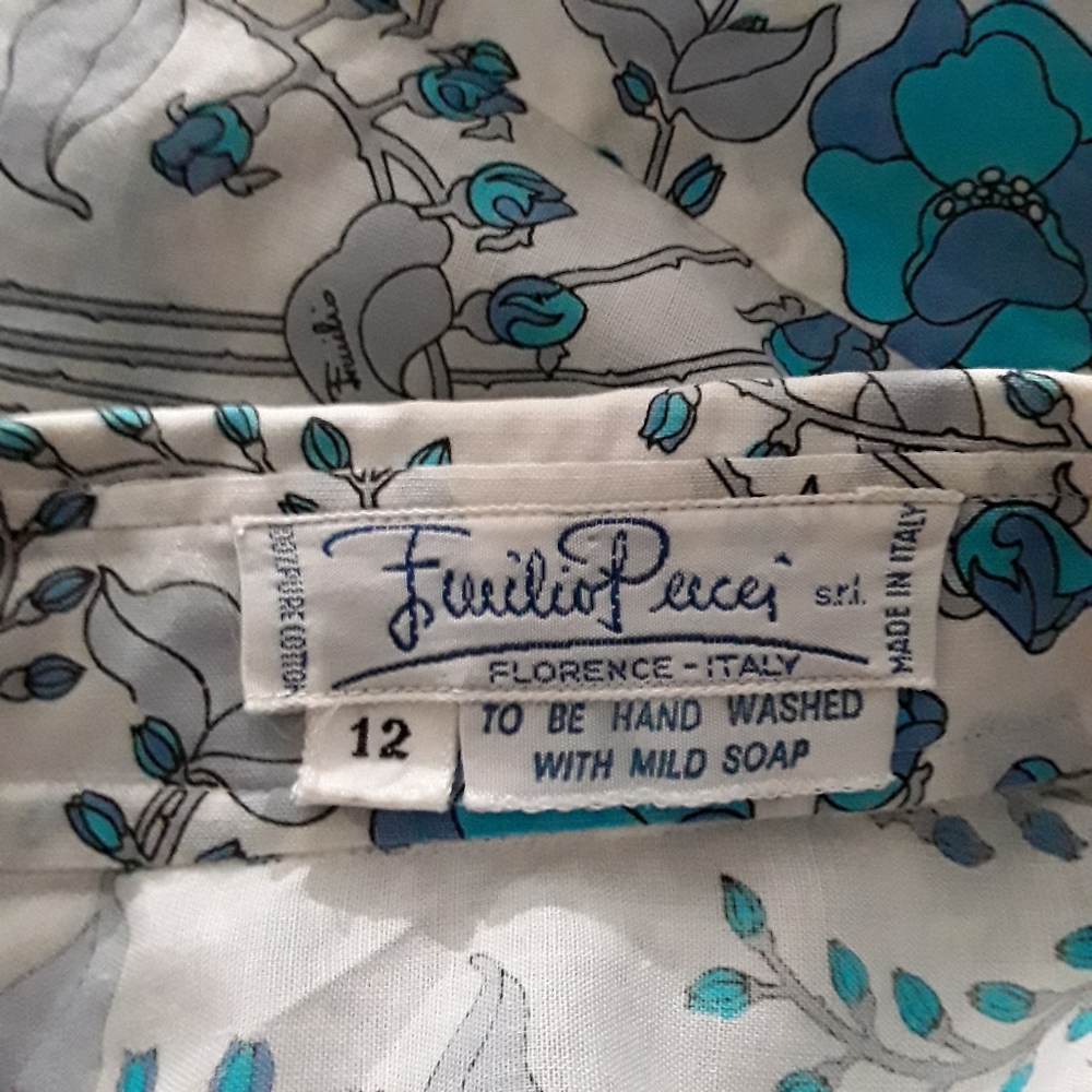 VTG Emilio Pucci Shirt Long Sleeve Size 12